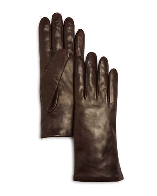 Cashmere Lined Leather Gloves 