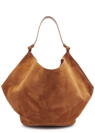 Lotus Medium Suede Tote