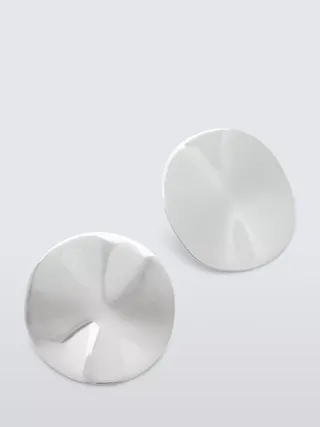 John Lewis Polished Statement Disc Earrings