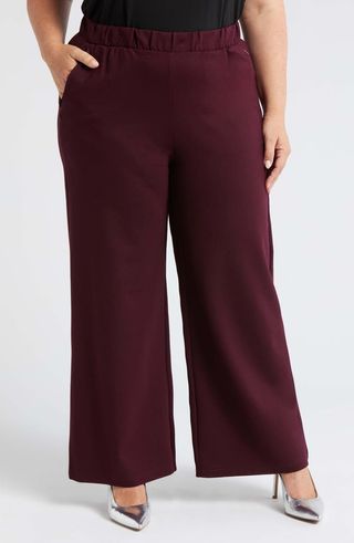 Stephanie Wide Leg Ponte Pants