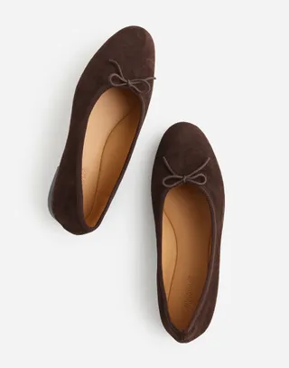 Madewell, The April Ballet Flats inDark Carob