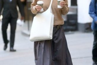 Katie Holmes Just Wore the Trending Skirt I've Seen Everywhere From Prada to Zara