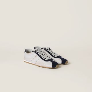 Plume Nappa Leather and Suede Sneakers