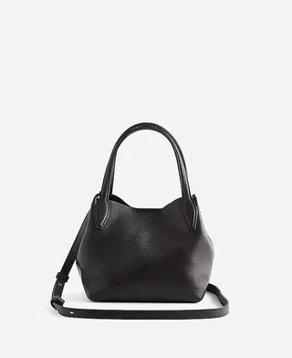 Madewell, The Mini Shopper Tote in Soft Grain Pebbled Leather