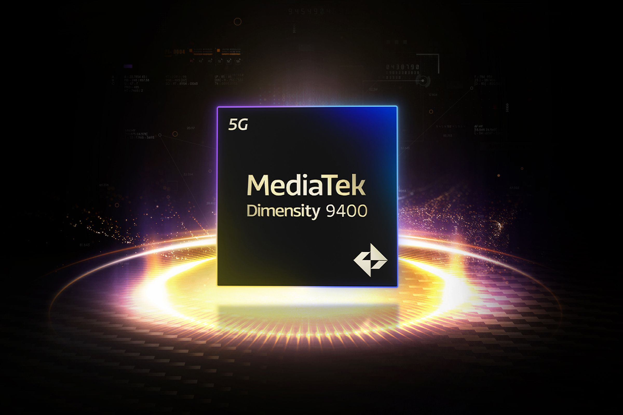 Rendering of MediaTek Dimensity 9400.