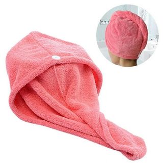 Super Absorbent Microfiber Hair Towel- Anti Frizz Coral Fleece Hair Turban Wrap for Women-Quick Dry Curly,long and Thick Hair