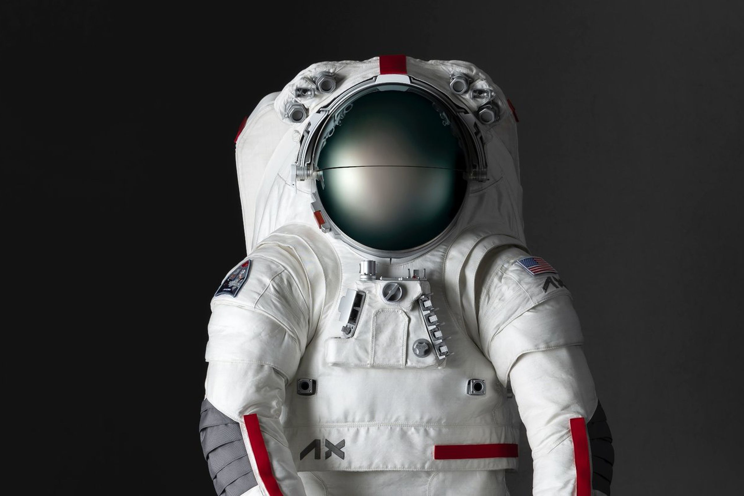 Photo of Axiom space suit.