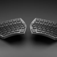 The Nuio Flow split ergonomic keyboard uses magnets to help you find your ideal layout