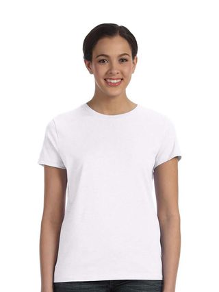 Hanes Ladies' Nano-T T-Shirt (white) (large)