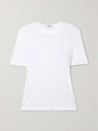 Abbie Ribbed Stretch-Jersey T-Shirt