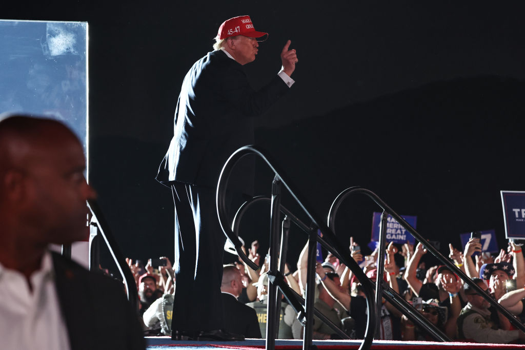 Donald Trump Holds A Campaign Event In Coachella, CA