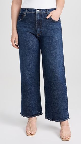 Agolde Ren: High Rise Wide Leg Jeans