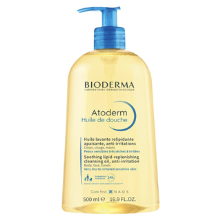 Bioderma - Atoderm - Cleansing Oil - Face and Body Cleansing Oil - Soothes Discomfort - Cleansing Oil for Very Dry Sensitive Skin