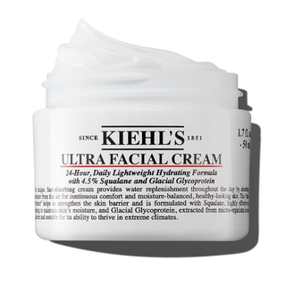 Kiehl's Ultra Facial Cream, With 4.5% Squalane to Strengthen Skin's Moisture Barrier, Skin Feels Softer and Smoother, Long-Lasting Hydration, Easy and Fast-Absorbing, All Skin Types - 1.7 Fl Oz