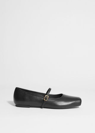 Square-Toe Ballet Flats