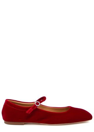 Uma Velvet Ballet Flats