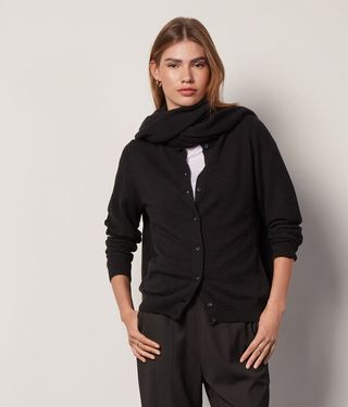 Ultra-Soft Cashmere Crewneck Cardigan