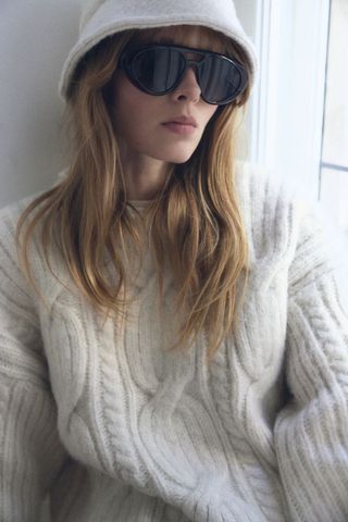 Cable-Knit Sweater