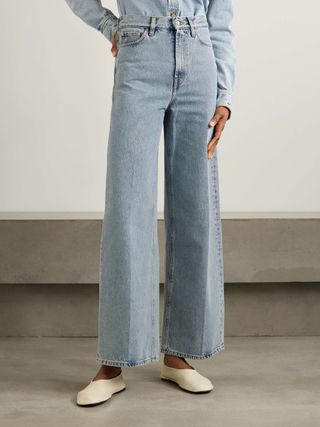 High-Rise Wide-Leg Organic Jeans