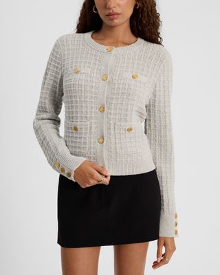 Express, Novelty Button Sweater Jacket