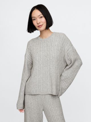 Gap, Cashsoft Cable-Knit Sweater