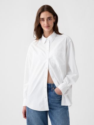 Gap, Organic Cotton Poplin Big Shirt