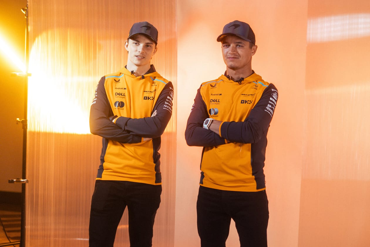 Lando Norris and Oscar Piastri F1 Las Vegas Interview