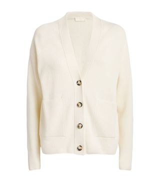 Virgin Merino Wool-Cashmere Cardigan