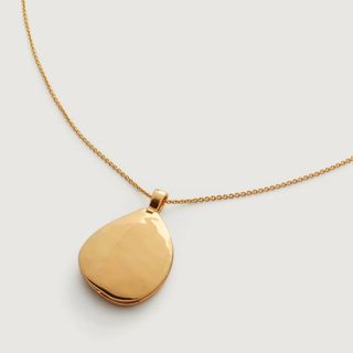 Deia Pebble Locket Fine Chain Necklace