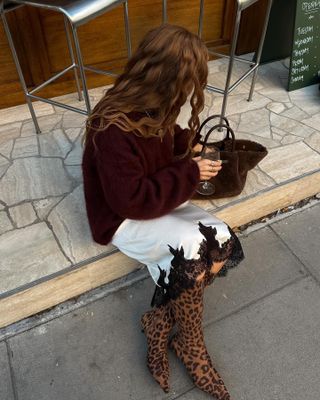 Animal print fashion trends: @rebeccaferrazwyatt wears leopard print boots