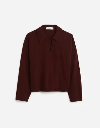 madewell, Cashmere-Wool Blend Polo Sweater