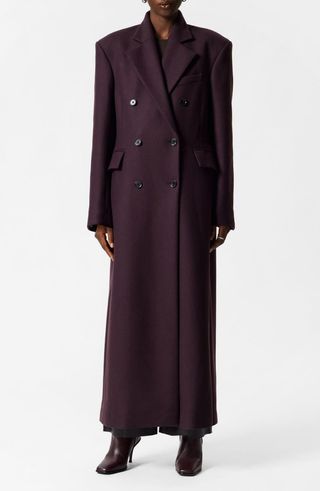 Longline Wool Blend Coat