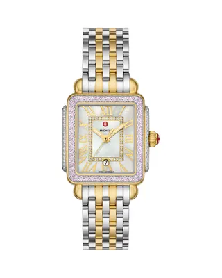 Deco Madison Mid Two-Tone 18k Gold-Plated Diamond Watch, 29mm X 31mm - Exclusive