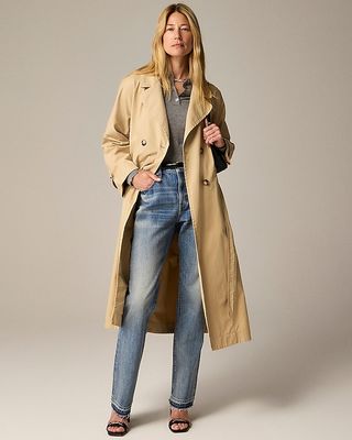 Relaxed Heritage Trench Coat in Chino