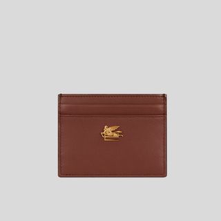 ETRO, Leather Credit Card Holder With Pegaso