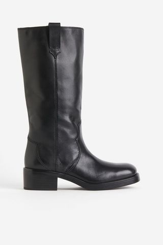 Knee-High Leather Boots