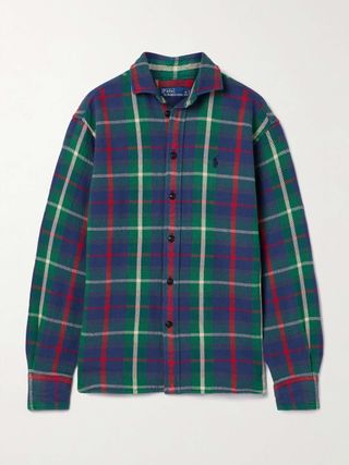 Checked Cotton-Twill Shirt