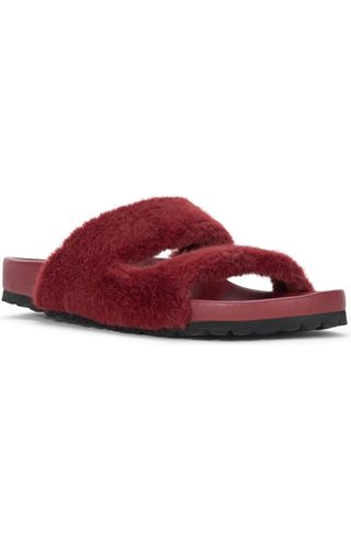 Cyprus Faux Fur Slide Sandal