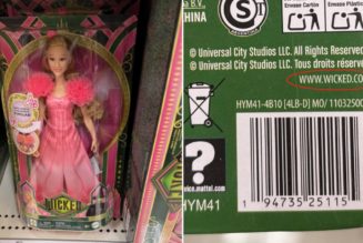 Mattel's Wicked Dolls mistakenly list adult film website on packaging