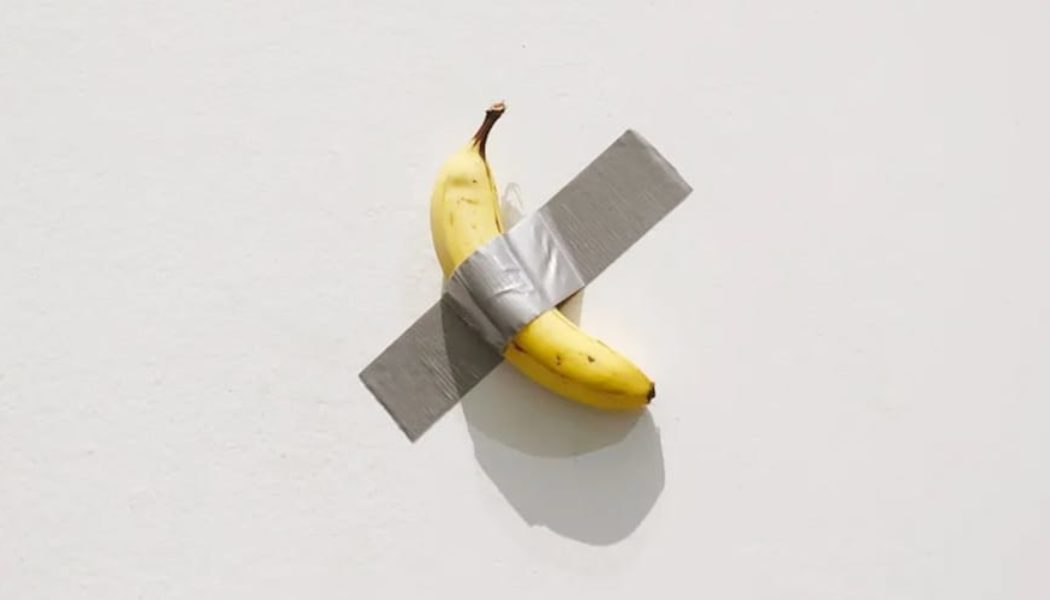 Maurizio Cattelan's Duct-Taped Banana Brings in $6.24 Million USD