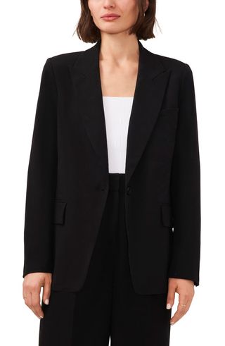 Single Button Relaxed Blazer