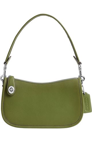 Swinger Convertible Leather Crossbody Bag