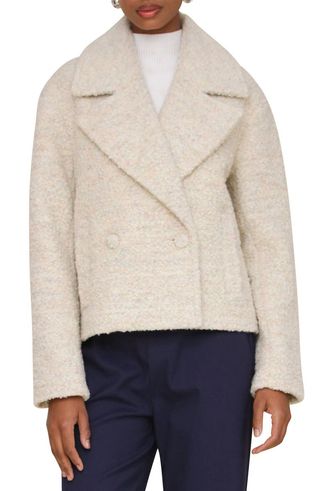 Cocoon Wool Blend Peacoat