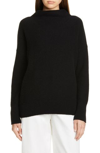 Boiled Cashmere Funnel Neck Pullover