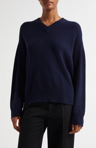 V-Neck Wool & Cashmere Sweater