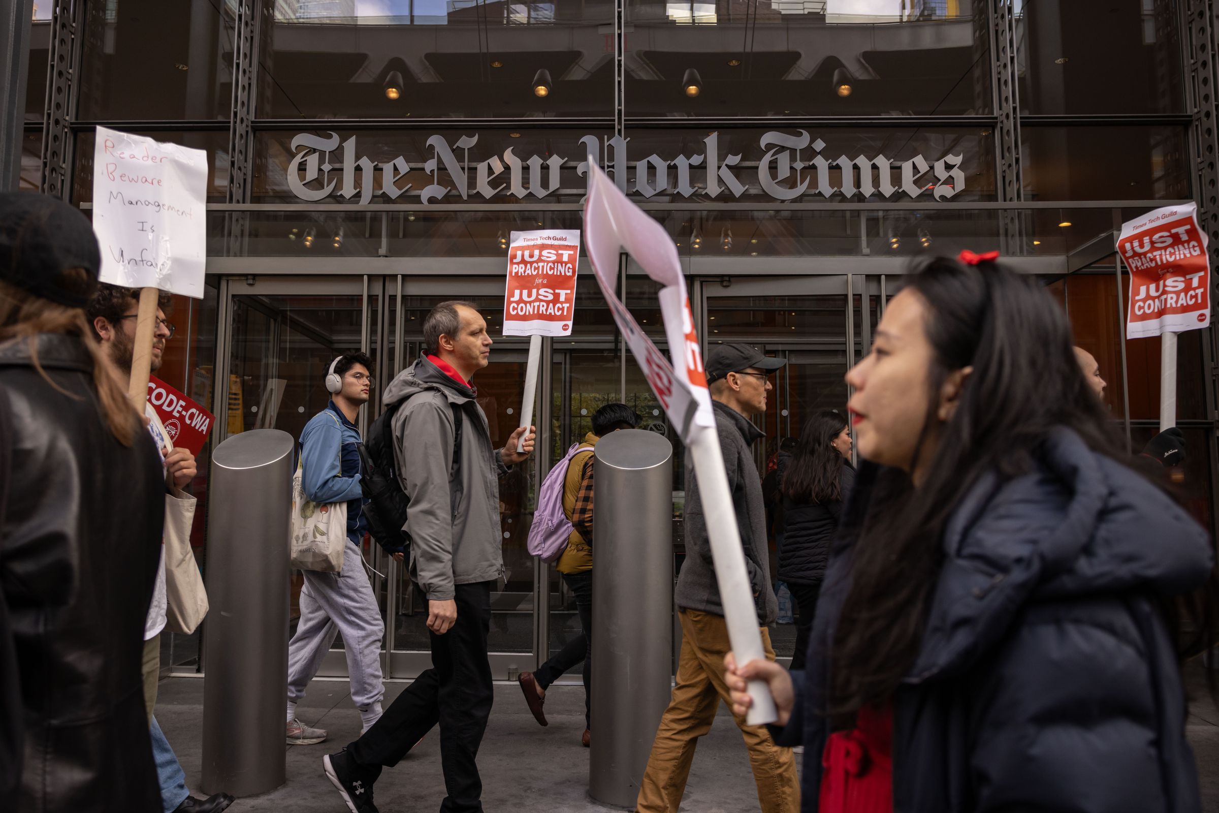 New York Times Tech Workers Go On Strike