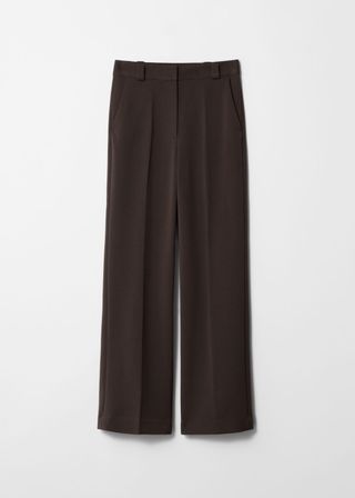 Wide Press-Crease Trousers