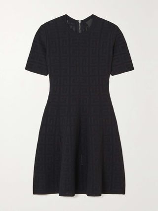 Jacquard-Knit Mini Dress