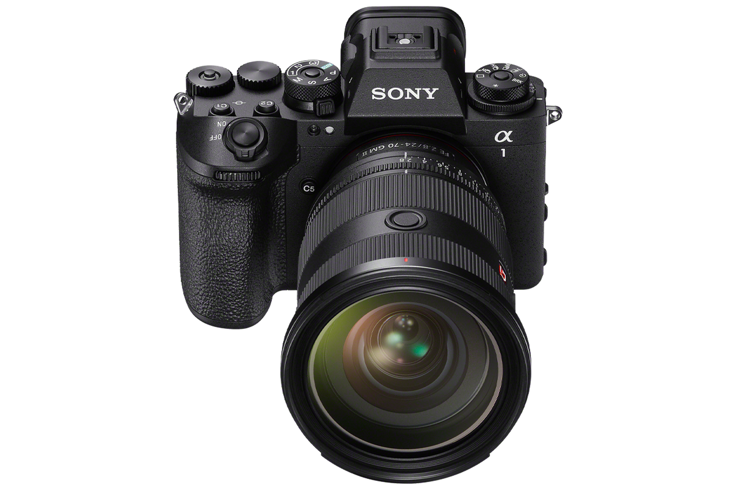 A Sony A1 II camera with 24-70mm f/2.8 lens attached.