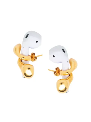 Misho , Pods Collection Pebble Pod 22K Gold-Plated Earrings